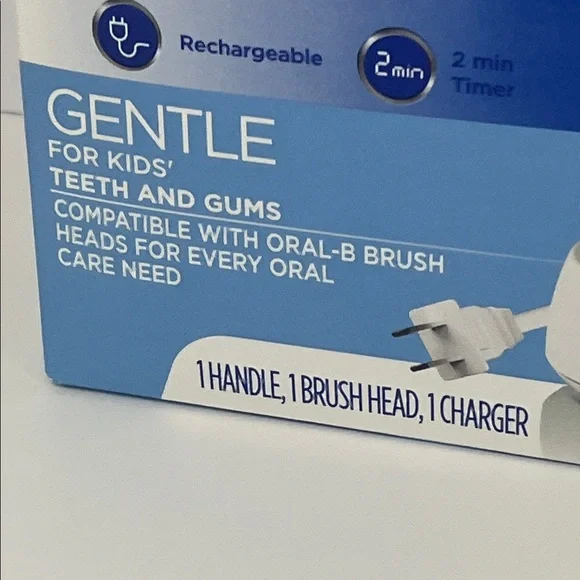 Children’s Rechargeable Toothbrush with Charger by Oral-B Braun - Picture 2 of 6